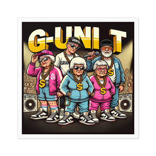 GRANDPARENT UNIT G-Unit Vintage Grandparents Stickers - Fun Indoor/Outdoor Decor
